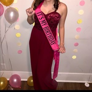 Boutique Maroon Jumpsuit
